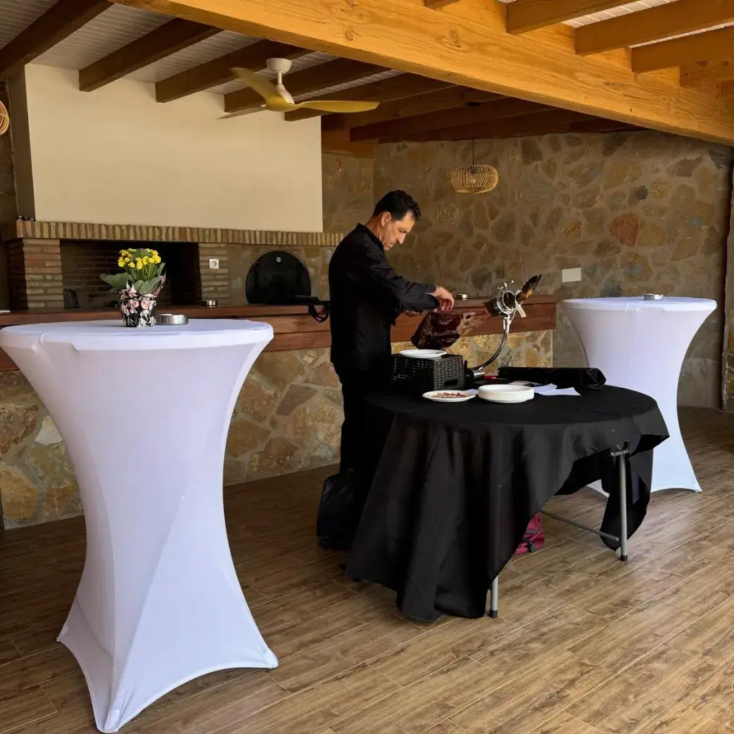 BBQ de verano con jamonero