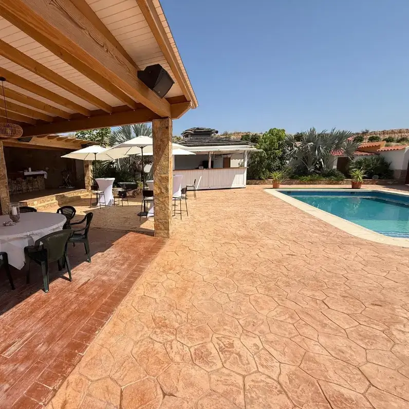 Patio interior del cortijo